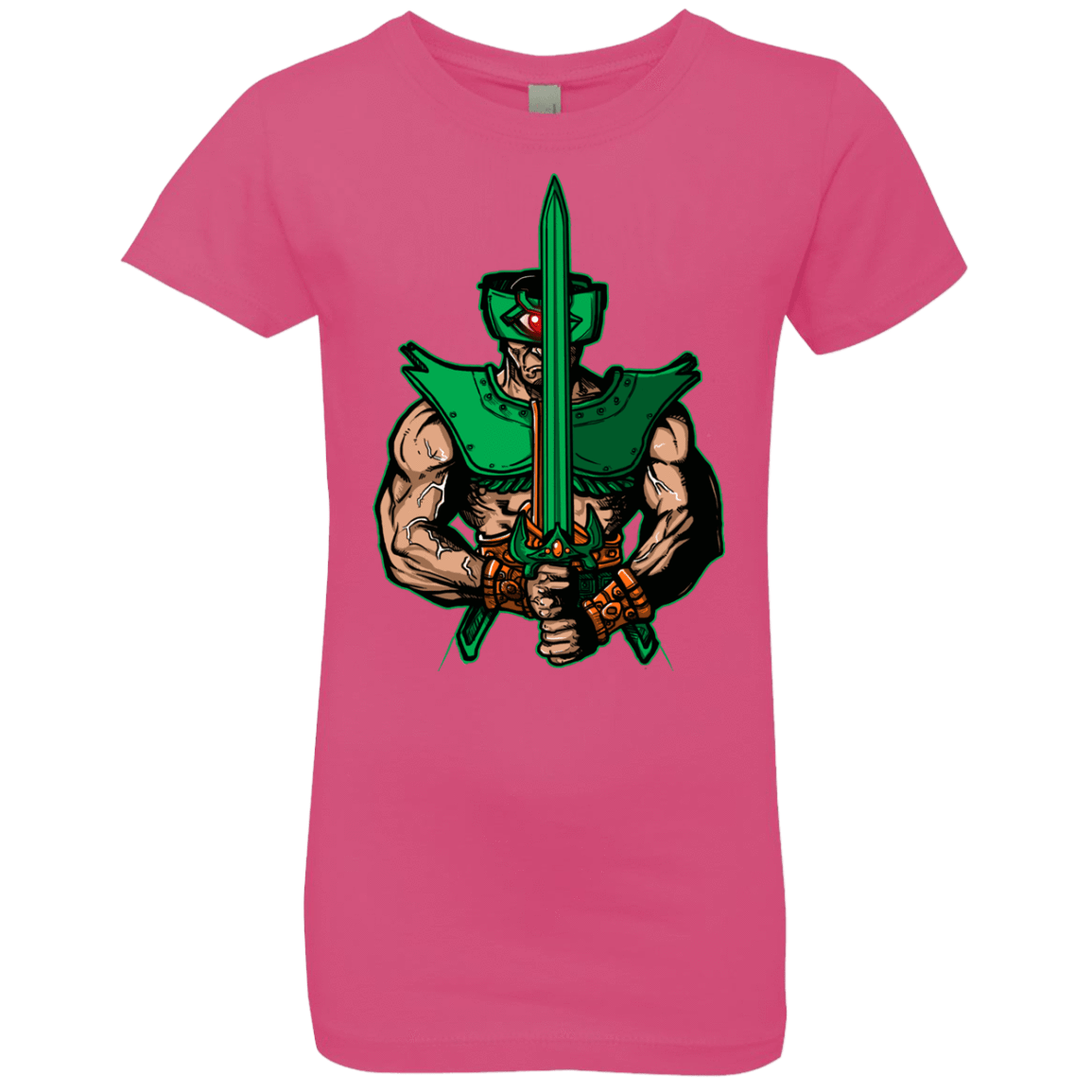 T-Shirts Hot Pink / YXS Evil Eye Girls Premium T-Shirt