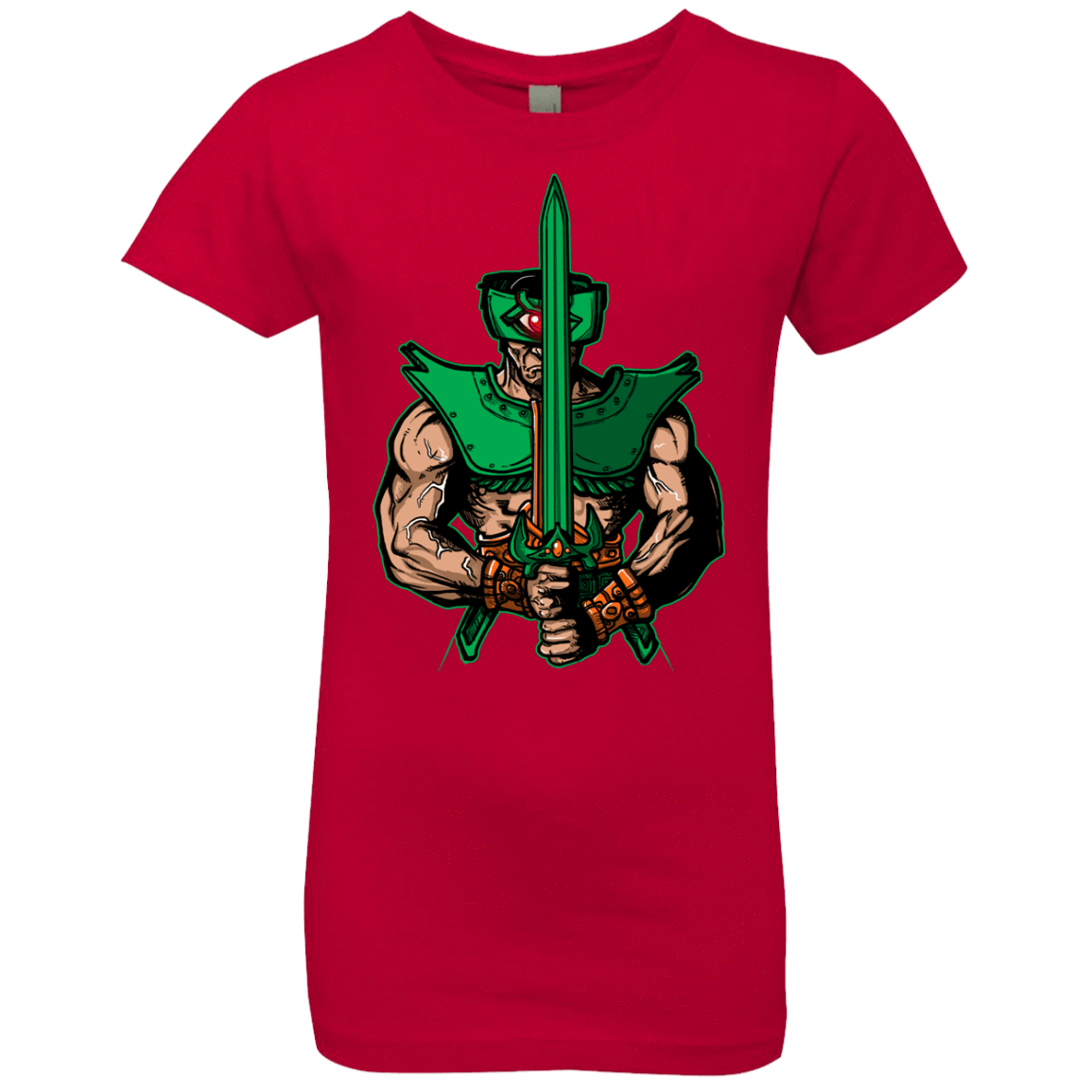 T-Shirts Red / YXS Evil Eye Girls Premium T-Shirt