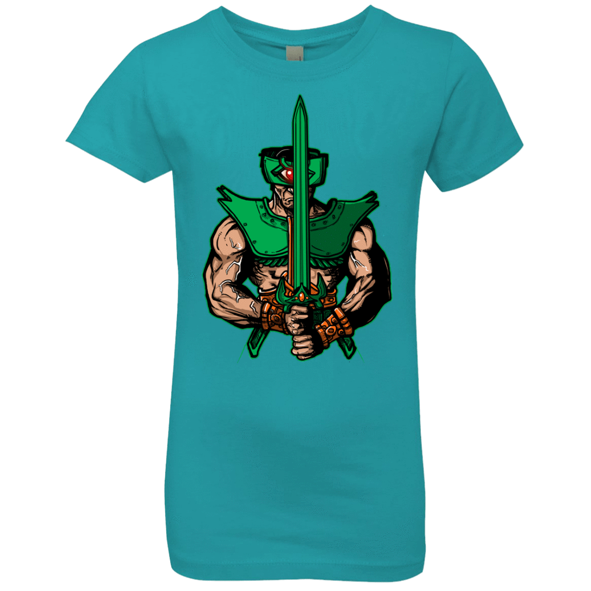 T-Shirts Tahiti Blue / YXS Evil Eye Girls Premium T-Shirt