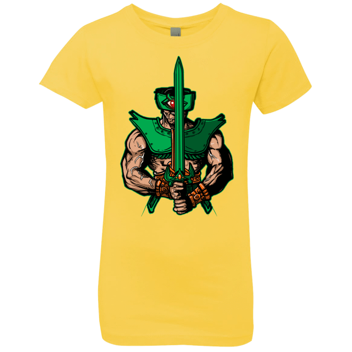 T-Shirts Vibrant Yellow / YXS Evil Eye Girls Premium T-Shirt