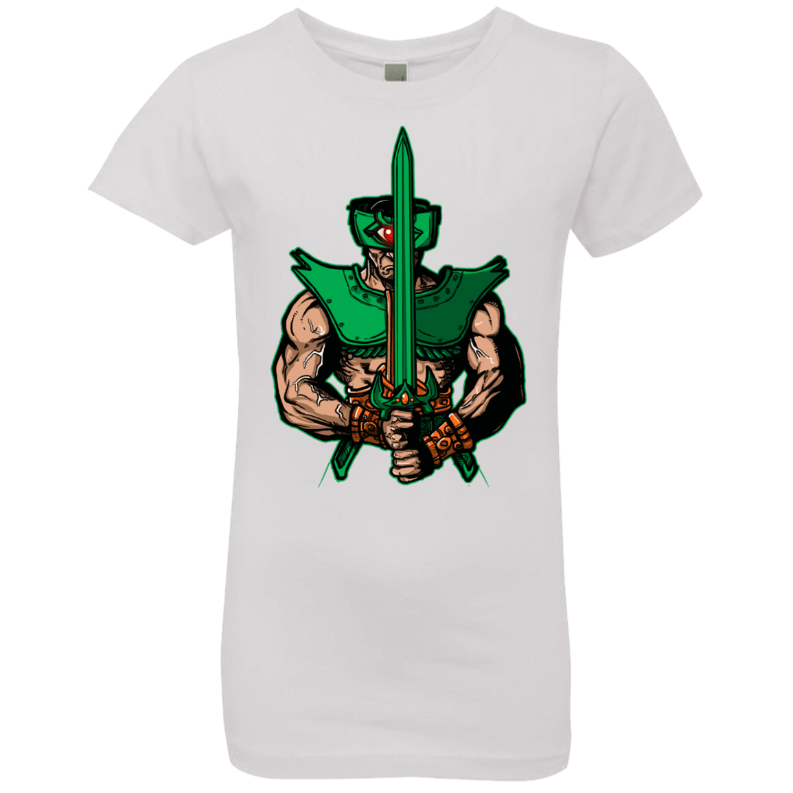 T-Shirts White / YXS Evil Eye Girls Premium T-Shirt