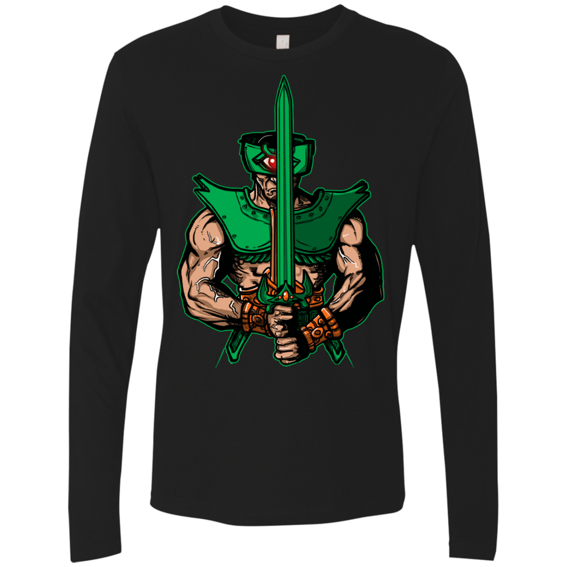 T-Shirts Black / S Evil Eye Men's Premium Long Sleeve