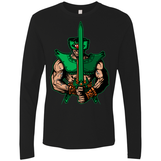 T-Shirts Black / S Evil Eye Men's Premium Long Sleeve