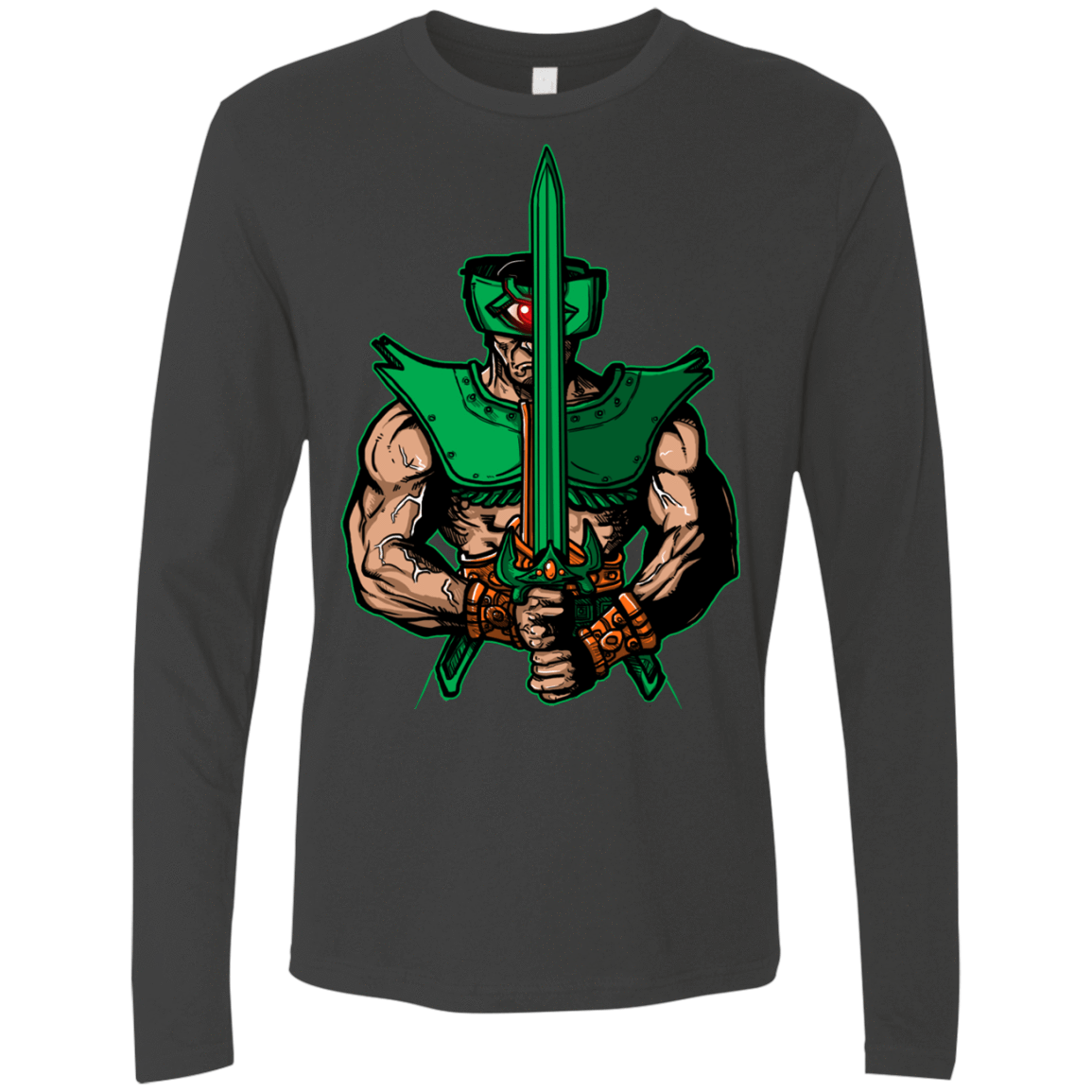 T-Shirts Heavy Metal / S Evil Eye Men's Premium Long Sleeve