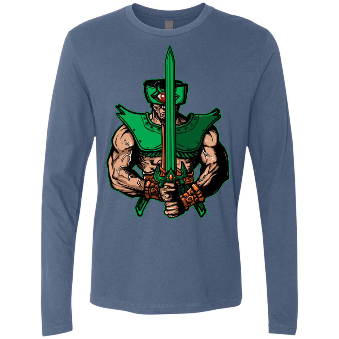 T-Shirts Indigo / S Evil Eye Men's Premium Long Sleeve
