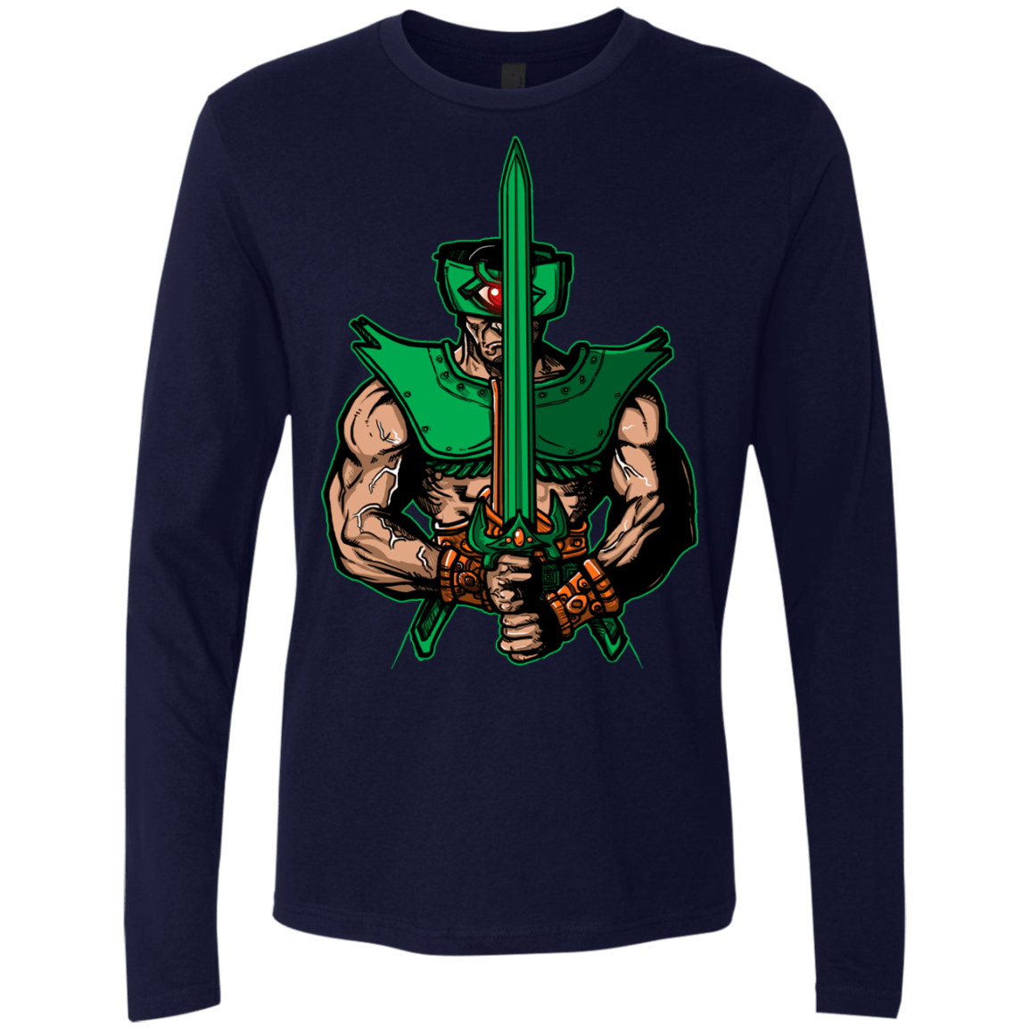 T-Shirts Midnight Navy / S Evil Eye Men's Premium Long Sleeve