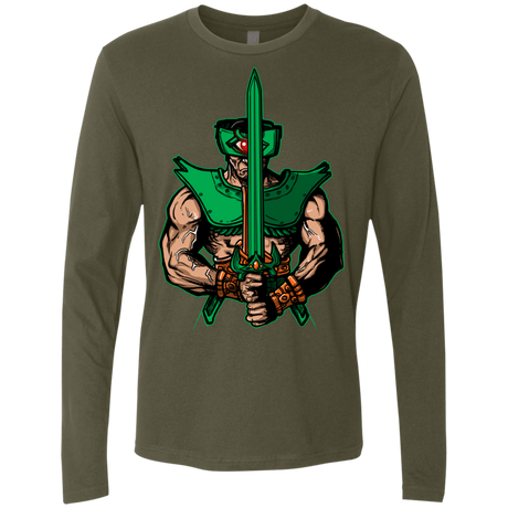 T-Shirts Military Green / S Evil Eye Men's Premium Long Sleeve
