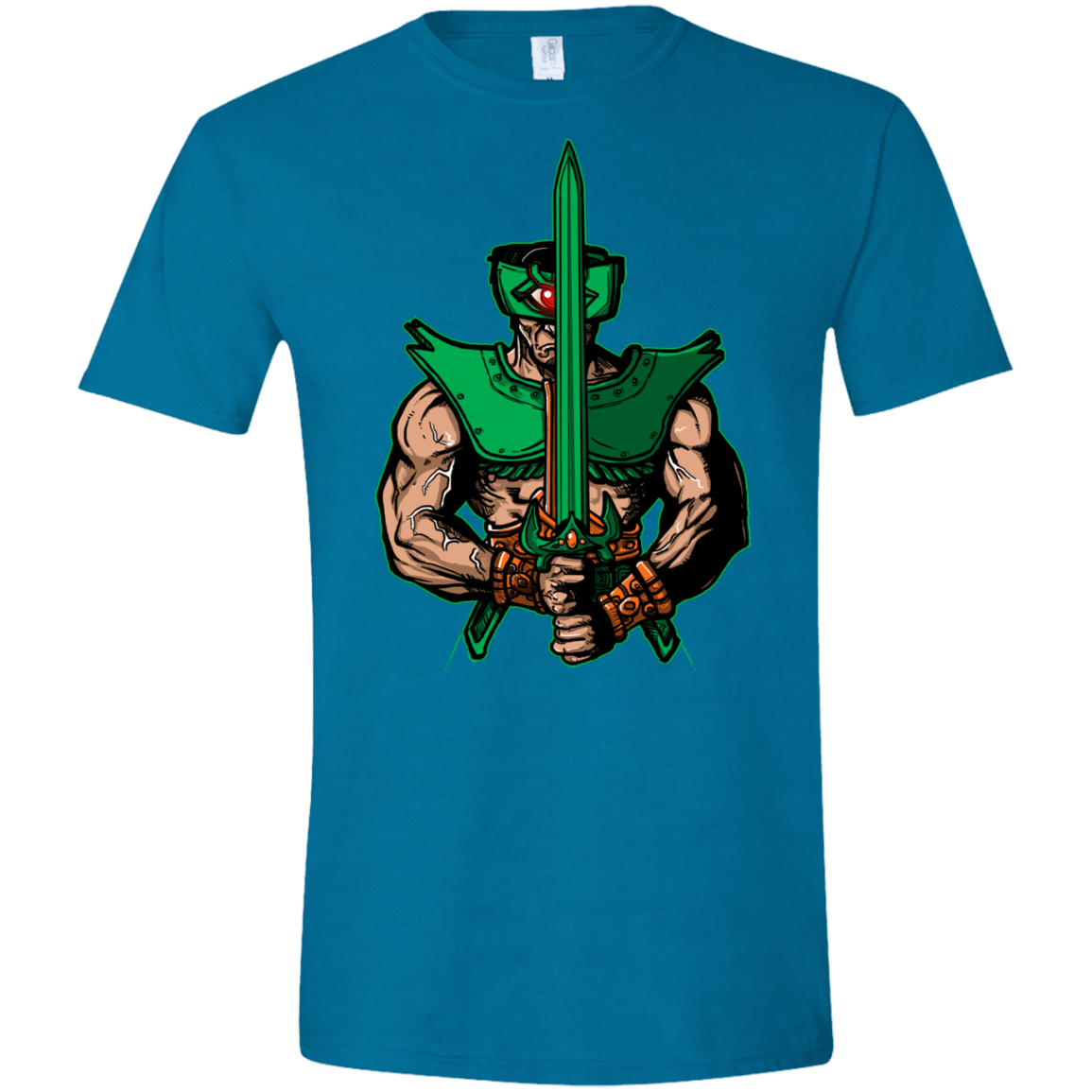 T-Shirts Antique Sapphire / S Evil Eye Men's Semi-Fitted Softstyle