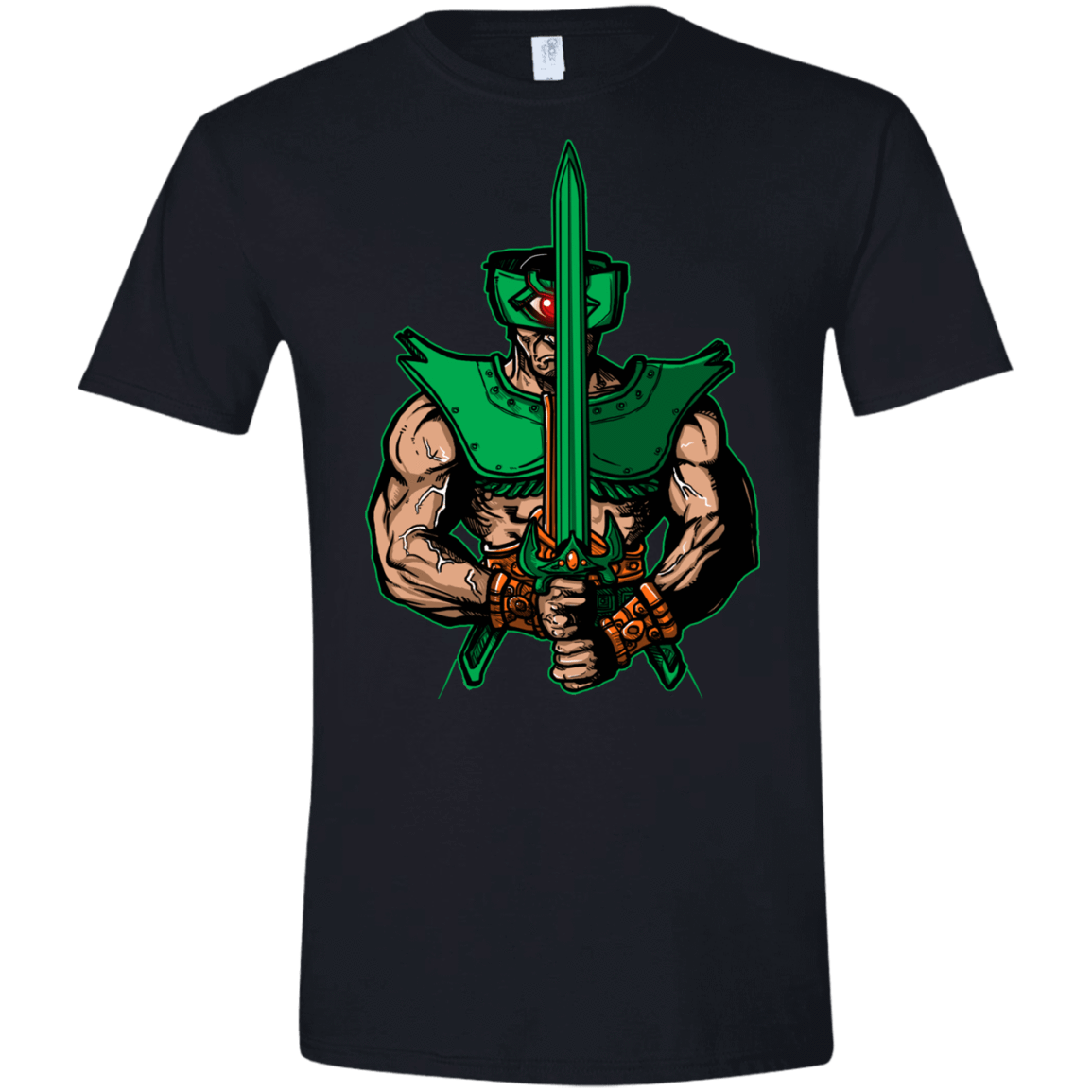 T-Shirts Black / X-Small Evil Eye Men's Semi-Fitted Softstyle