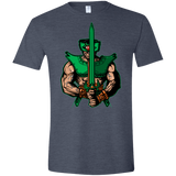 T-Shirts Heather Navy / S Evil Eye Men's Semi-Fitted Softstyle