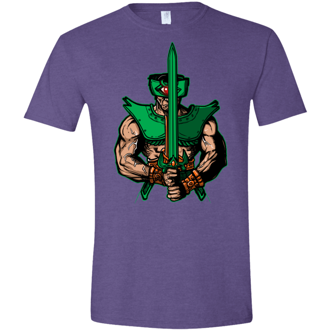 T-Shirts Heather Purple / S Evil Eye Men's Semi-Fitted Softstyle