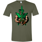 T-Shirts Military Green / S Evil Eye Men's Semi-Fitted Softstyle