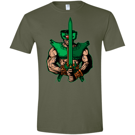 T-Shirts Military Green / S Evil Eye Men's Semi-Fitted Softstyle