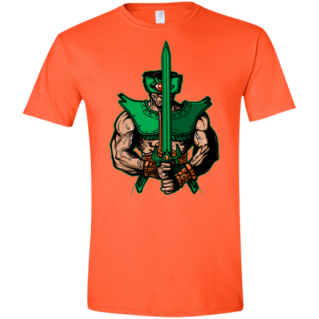 T-Shirts Orange / S Evil Eye Men's Semi-Fitted Softstyle