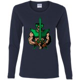 T-Shirts Navy / S Evil Eye Women's Long Sleeve T-Shirt