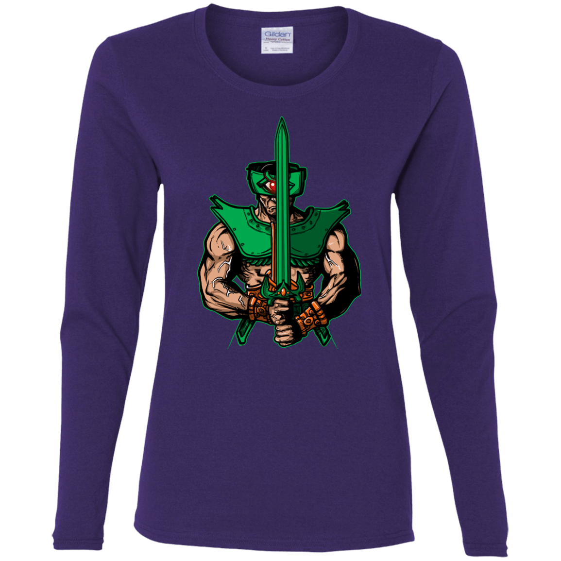 T-Shirts Purple / S Evil Eye Women's Long Sleeve T-Shirt