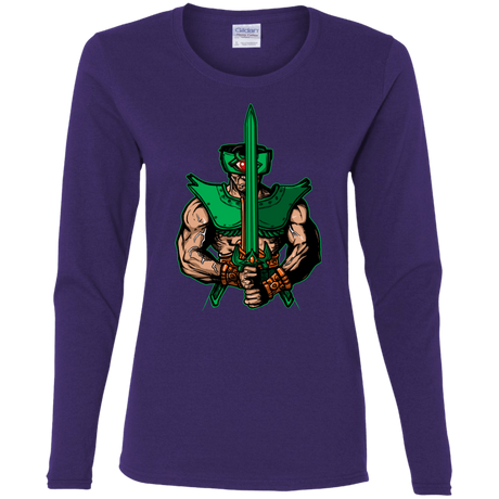 T-Shirts Purple / S Evil Eye Women's Long Sleeve T-Shirt
