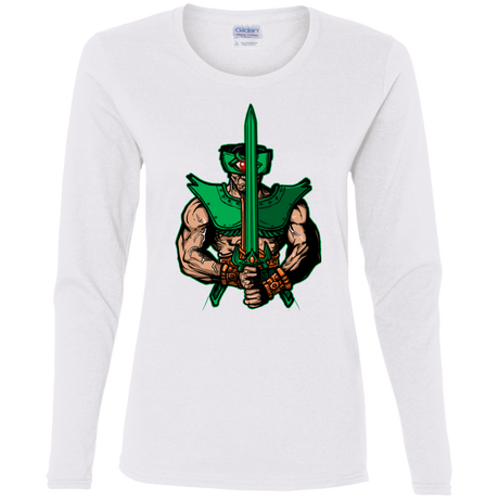 T-Shirts White / S Evil Eye Women's Long Sleeve T-Shirt