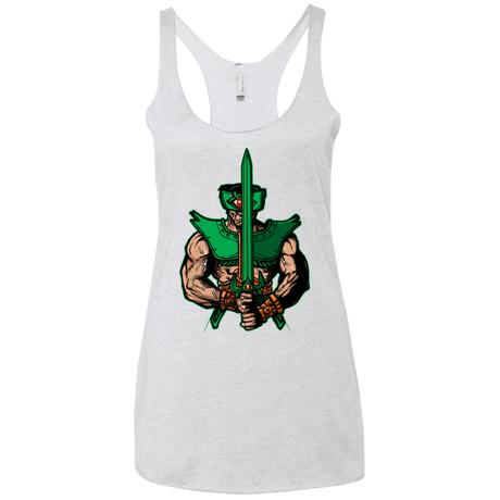 T-Shirts Heather White / X-Small Evil Eye Women's Triblend Racerback Tank