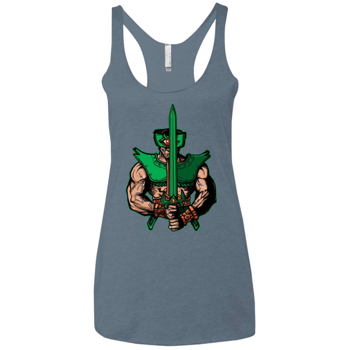 T-Shirts Indigo / X-Small Evil Eye Women's Triblend Racerback Tank