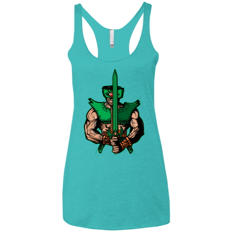 T-Shirts Tahiti Blue / X-Small Evil Eye Women's Triblend Racerback Tank