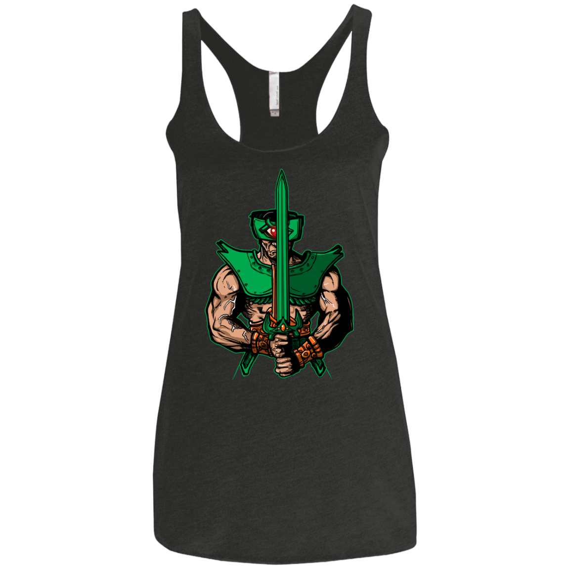 T-Shirts Vintage Black / X-Small Evil Eye Women's Triblend Racerback Tank
