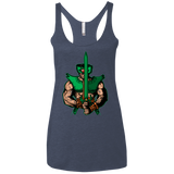 T-Shirts Vintage Navy / X-Small Evil Eye Women's Triblend Racerback Tank