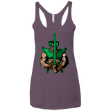 T-Shirts Vintage Purple / X-Small Evil Eye Women's Triblend Racerback Tank