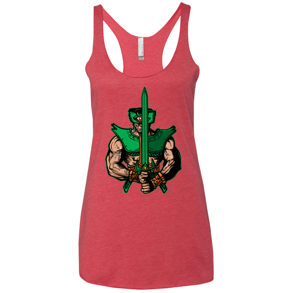 T-Shirts Vintage Red / X-Small Evil Eye Women's Triblend Racerback Tank