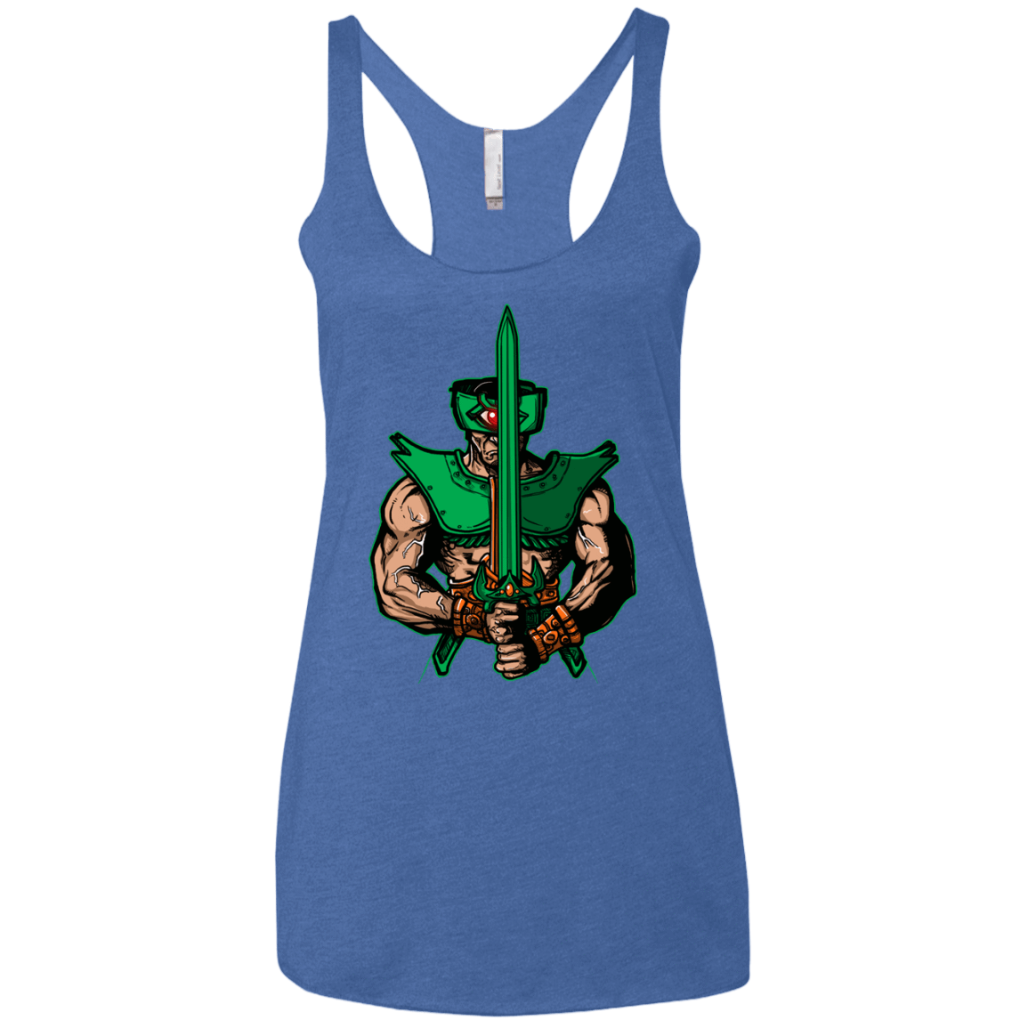 T-Shirts Vintage Royal / X-Small Evil Eye Women's Triblend Racerback Tank