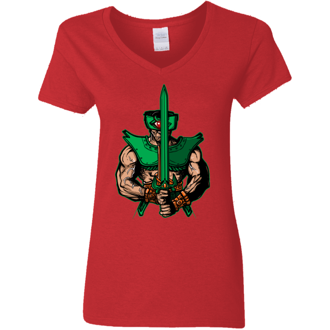 T-Shirts Red / S Evil Eye Women's V-Neck T-Shirt