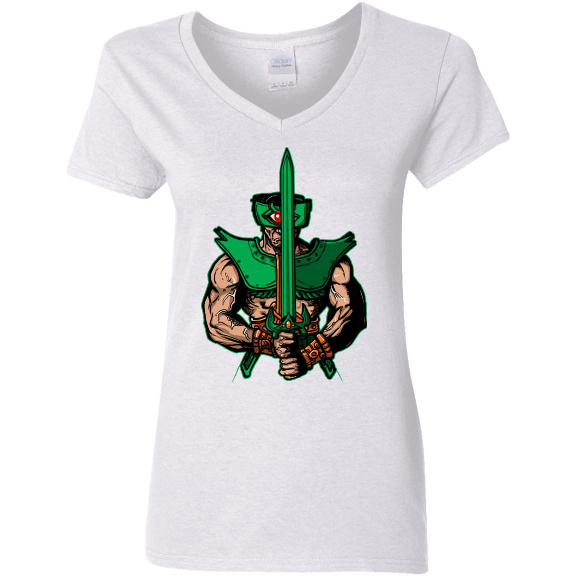 T-Shirts White / S Evil Eye Women's V-Neck T-Shirt