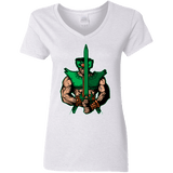 T-Shirts White / S Evil Eye Women's V-Neck T-Shirt