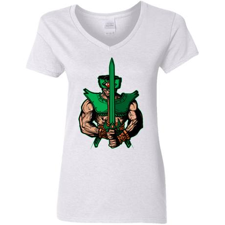 T-Shirts White / S Evil Eye Women's V-Neck T-Shirt