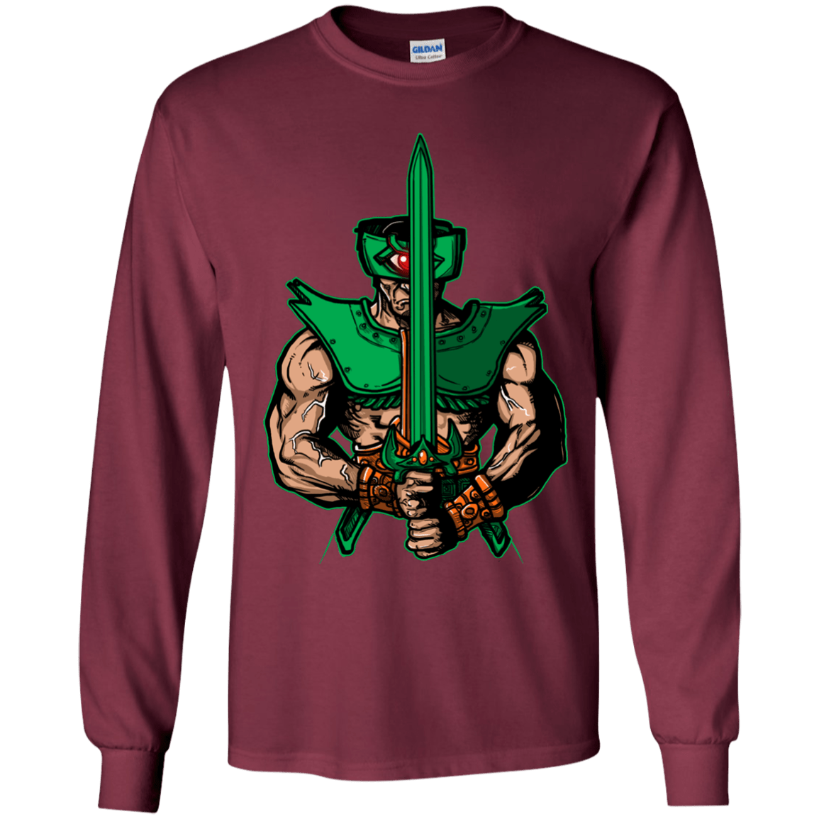 T-Shirts Maroon / YS Evil Eye Youth Long Sleeve T-Shirt