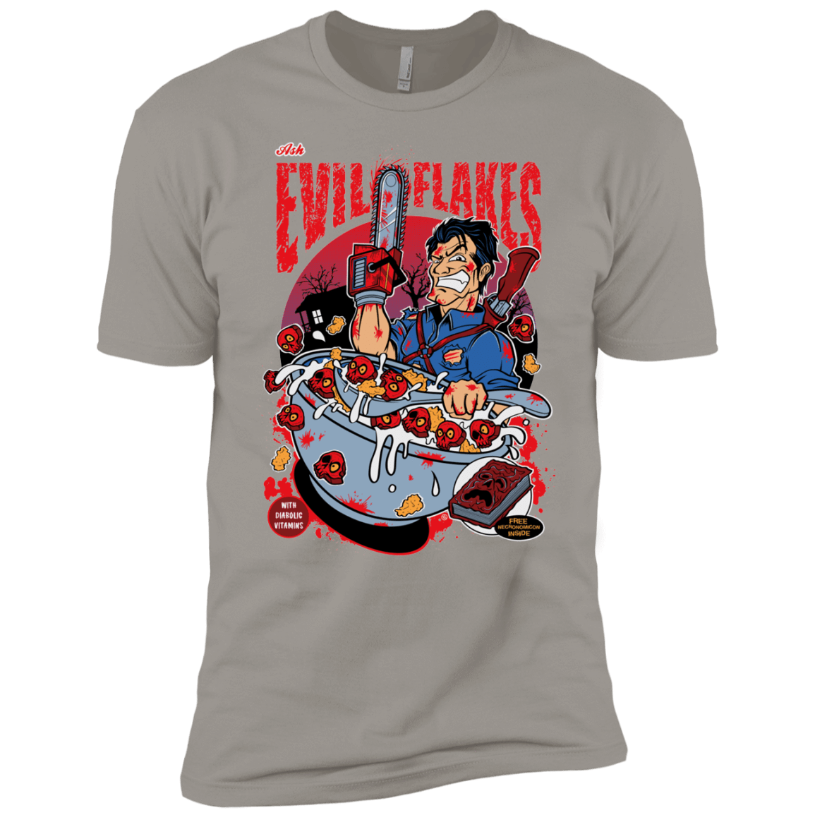T-Shirts Light Grey / YXS Evil Flakes Boys Premium T-Shirt