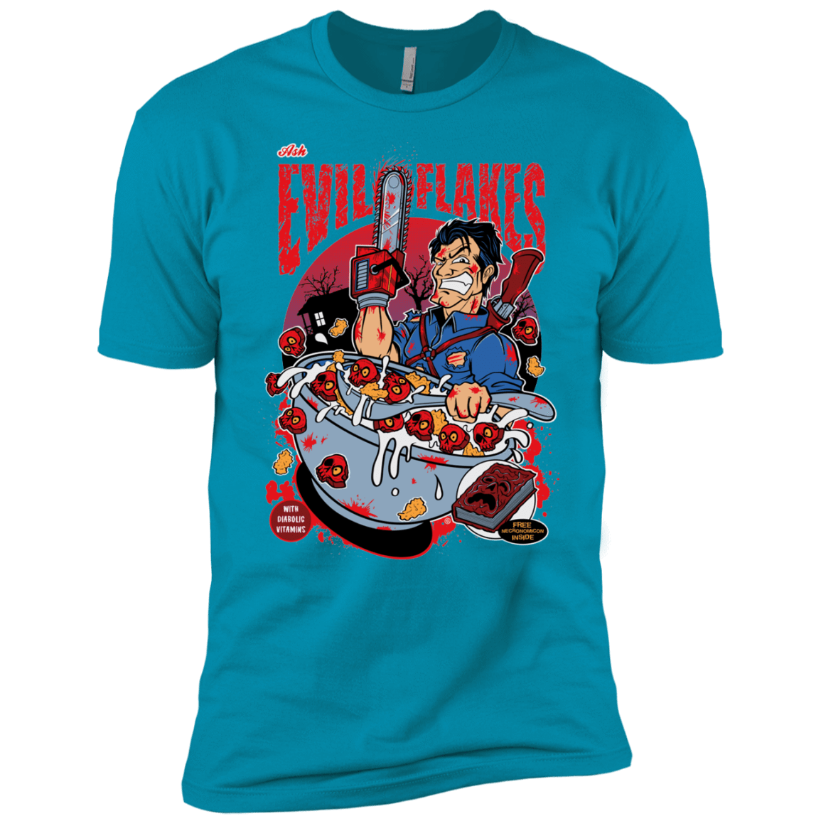 T-Shirts Turquoise / YXS Evil Flakes Boys Premium T-Shirt