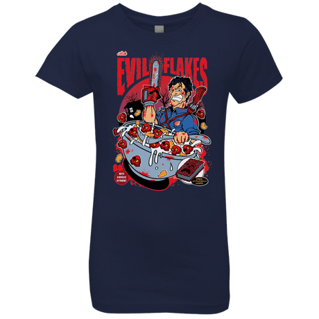 T-Shirts Midnight Navy / YXS Evil Flakes Girls Premium T-Shirt