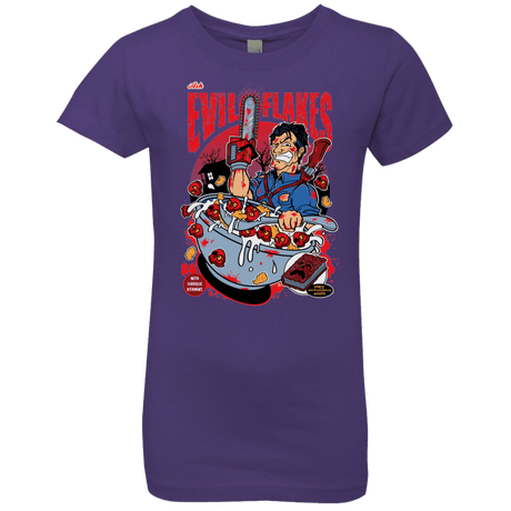 T-Shirts Purple Rush / YXS Evil Flakes Girls Premium T-Shirt