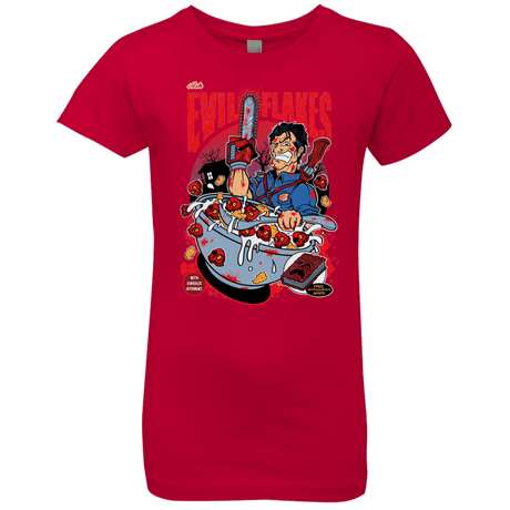 T-Shirts Red / YXS Evil Flakes Girls Premium T-Shirt