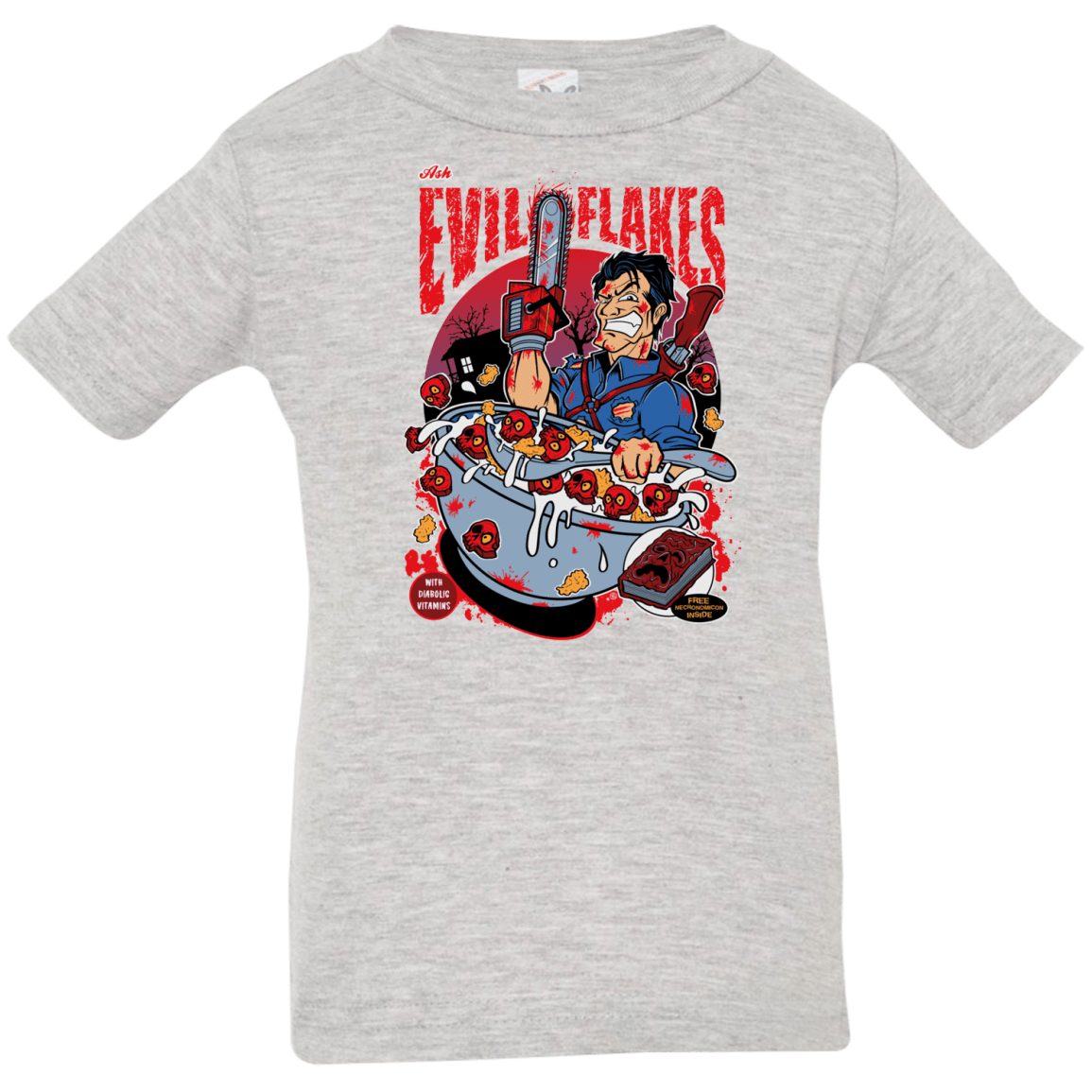T-Shirts Heather Grey / 6 Months Evil Flakes Infant Premium T-Shirt
