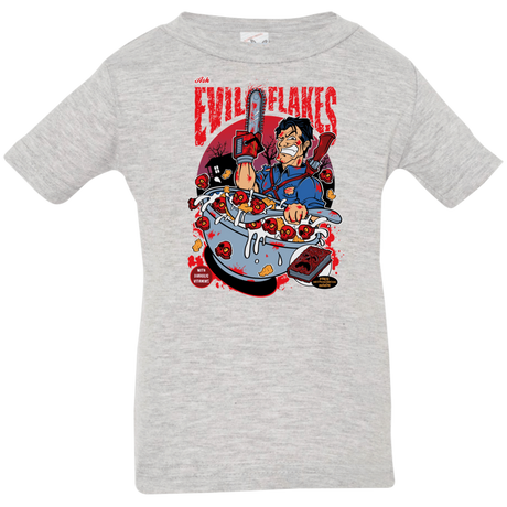 T-Shirts Heather Grey / 6 Months Evil Flakes Infant Premium T-Shirt