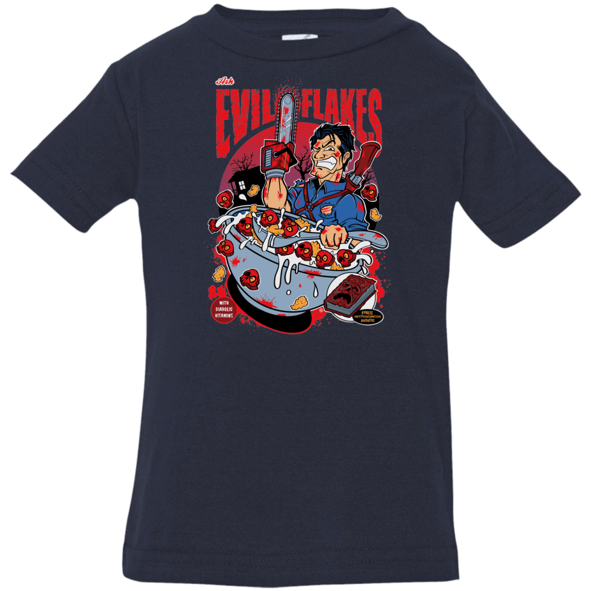 T-Shirts Navy / 6 Months Evil Flakes Infant Premium T-Shirt