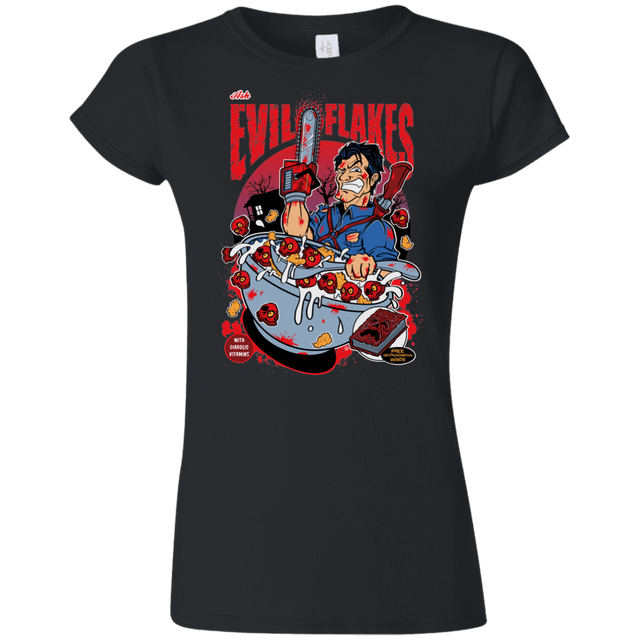 T-Shirts Black / S Evil Flakes Junior Slimmer-Fit T-Shirt