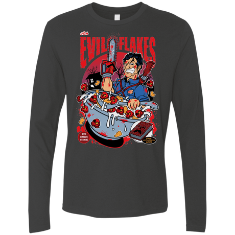T-Shirts Heavy Metal / S Evil Flakes Men's Premium Long Sleeve