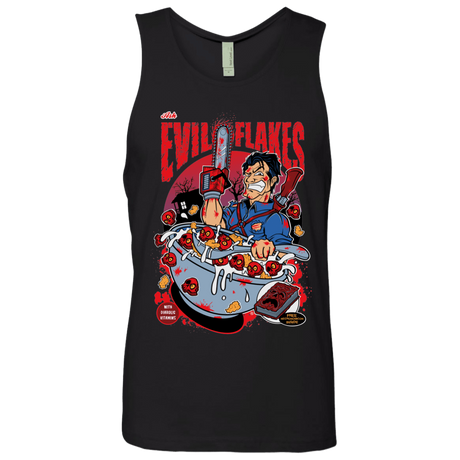 T-Shirts Black / S Evil Flakes Men's Premium Tank Top