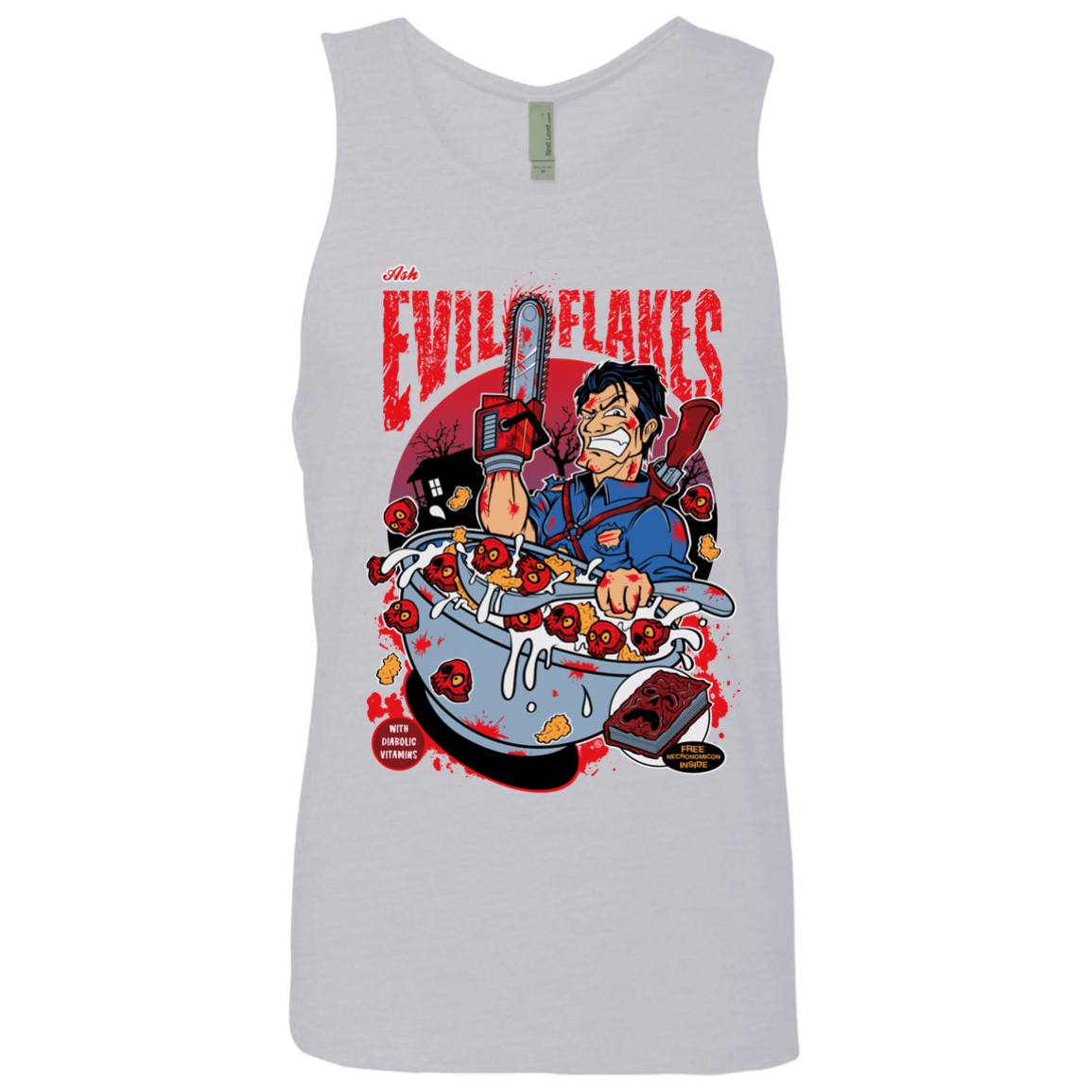 T-Shirts Heather Grey / S Evil Flakes Men's Premium Tank Top