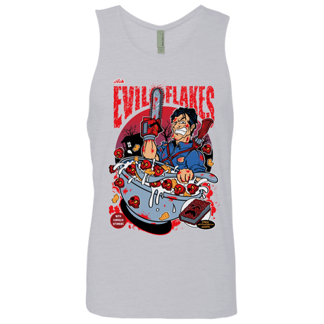 T-Shirts Heather Grey / S Evil Flakes Men's Premium Tank Top