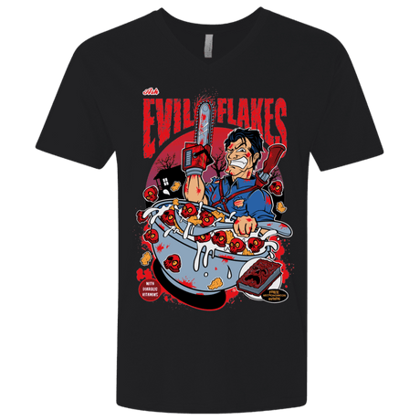 T-Shirts Black / X-Small Evil Flakes Men's Premium V-Neck