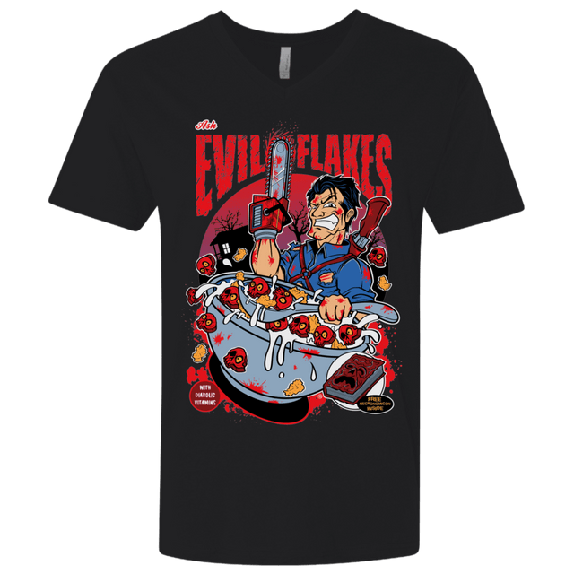 T-Shirts Black / X-Small Evil Flakes Men's Premium V-Neck